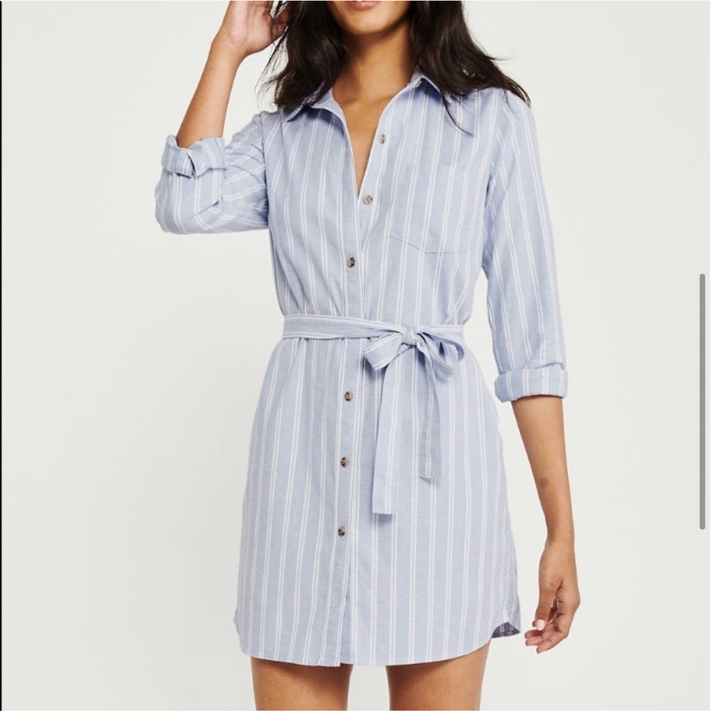 HP⭐️ Abercrombie Classic Long-Sleeve Shirtdress